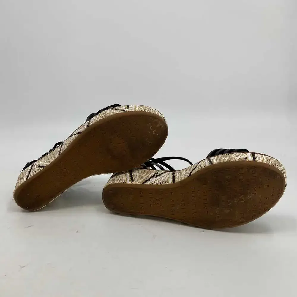 Sundance Black Suede Platform Sandals | Size 36 EU